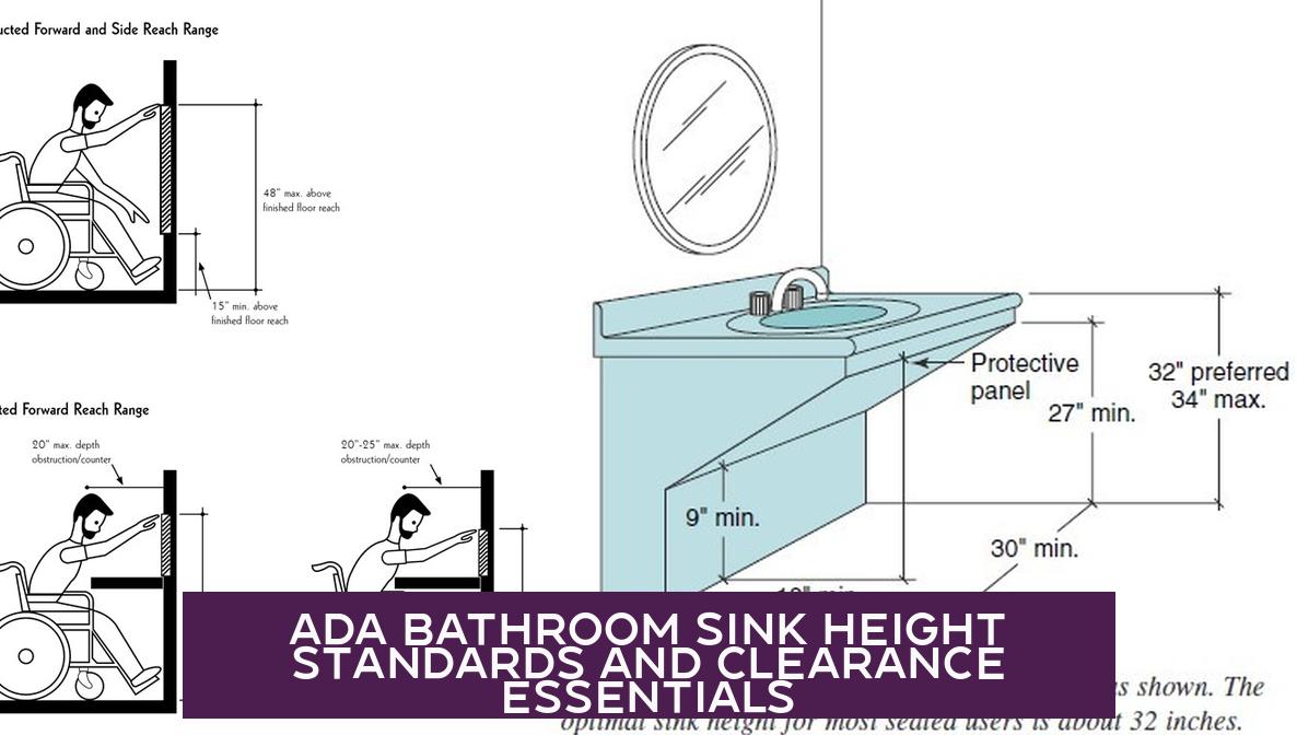 ADA Bathroom Sink Height Standards and Clearance Essentials