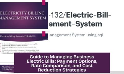 Guide to Managing Business Electric Bills: Payment Options, Rate Comparison, and Cost Reduction Strategies