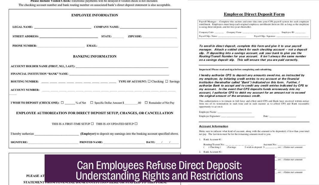 Can Employees Refuse Direct Deposit: Understanding Rights and Restrictions
