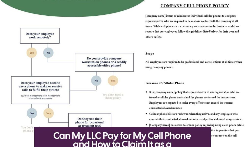 Can My LLC Pay for My Cell Phone and How to Claim It as a Business Expense