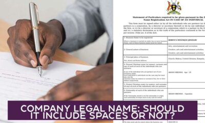 Company Legal Name: Should It Include Spaces or Not?