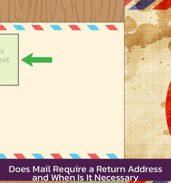 Does Mail Require a Return Address and When Is It Necessary