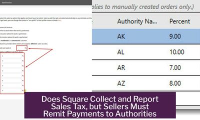 Does Square Collect and Report Sales Tax, but Sellers Must Remit Payments to Authorities