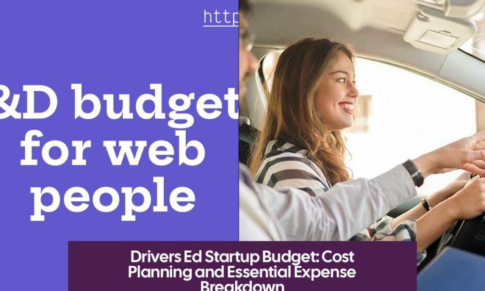 Drivers Ed Startup Budget: Cost Planning and Essential Expense Breakdown