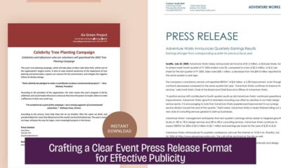 Crafting a Clear Event Press Release Format for Effective Publicity