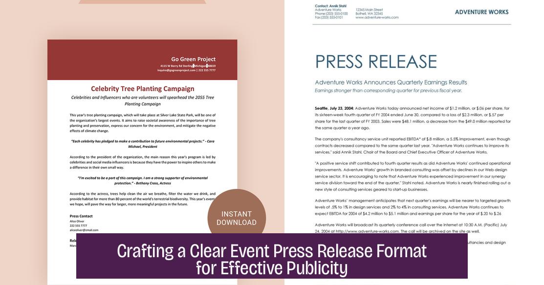 Crafting a Clear Event Press Release Format for Effective Publicity