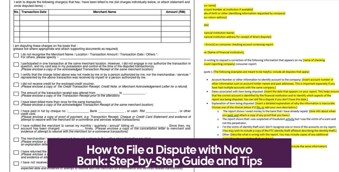 How to File a Dispute with Novo Bank: Step-by-Step Guide and Tips