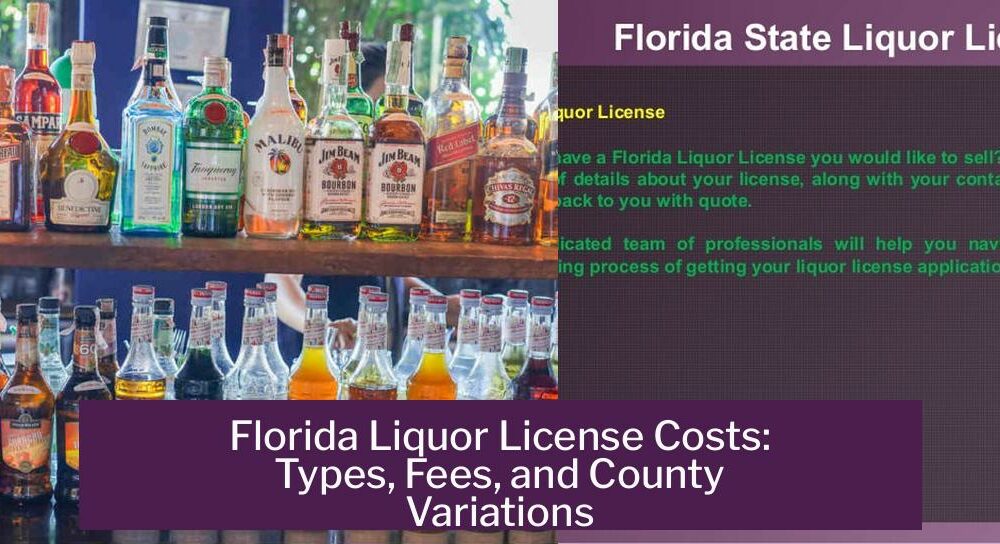 Florida Liquor License Costs: Types, Fees, and County Variations