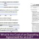 What Is the Cost of an Operating Agreement for an LLC?