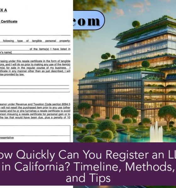 How Quickly Can You Register an LLC in California? Timeline, Methods, and Tips