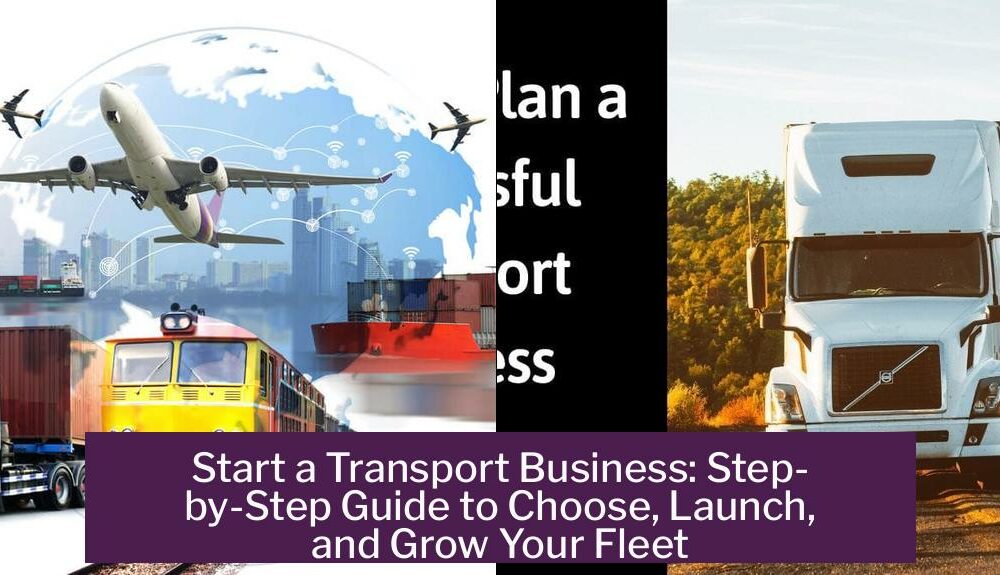 Start a Transport Business: Step-by-Step Guide to Choose, Launch, and Grow Your Fleet