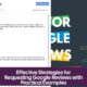 Effective Strategies for Requesting Google Reviews with Practical Examples