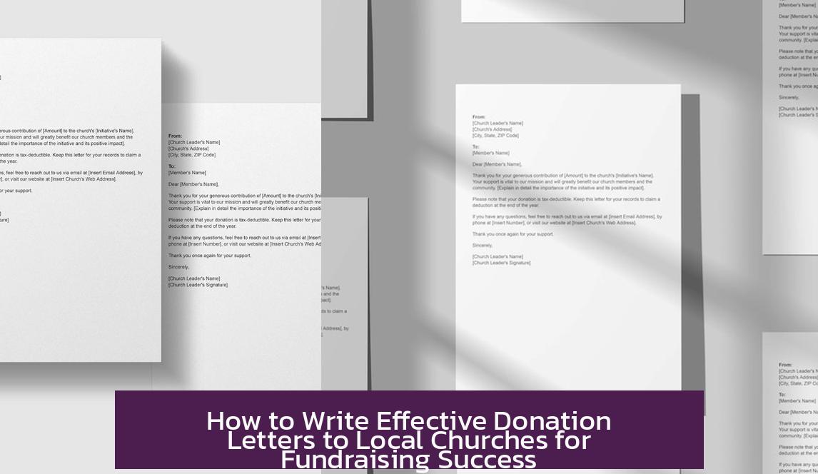 How to Write Effective Donation Letters to Local Churches for Fundraising Success