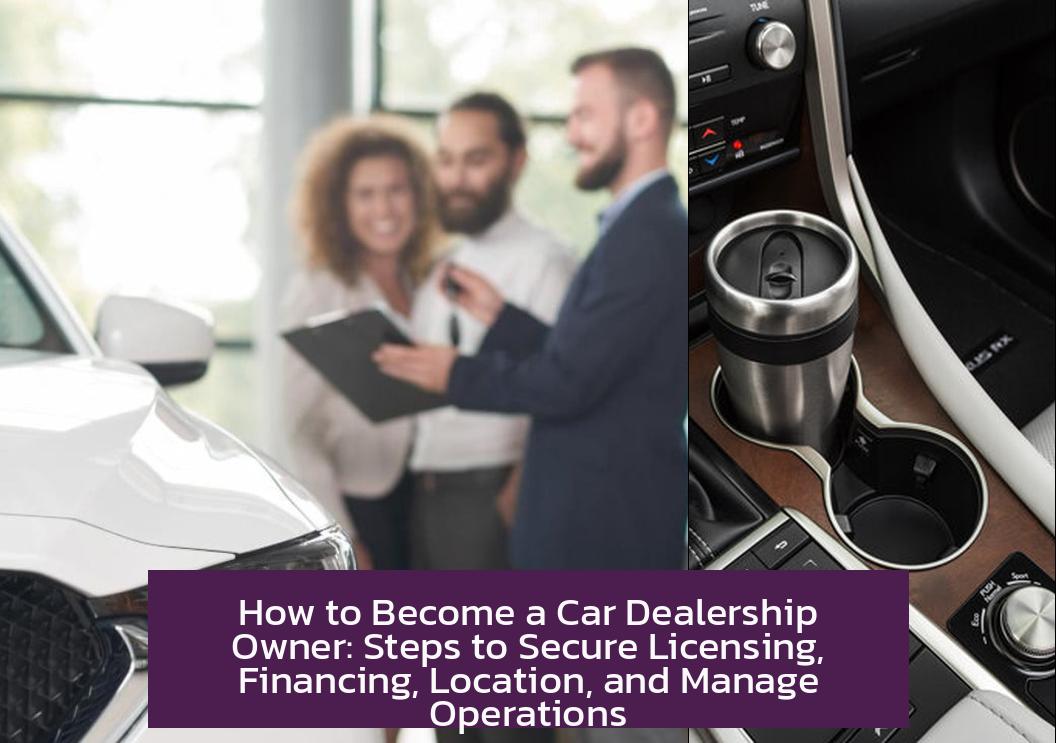 How to Become a Car Dealership Owner: Steps to Secure Licensing, Financing, Location, and Manage Operations