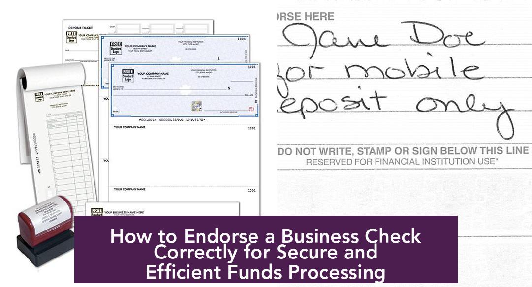 How to Endorse a Business Check Correctly for Secure and Efficient Funds Processing