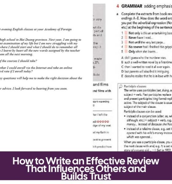 How to Write an Effective Review That Influences Others and Builds Trust