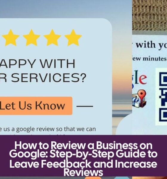 How to Review a Business on Google: Step-by-Step Guide to Leave Feedback and Increase Reviews