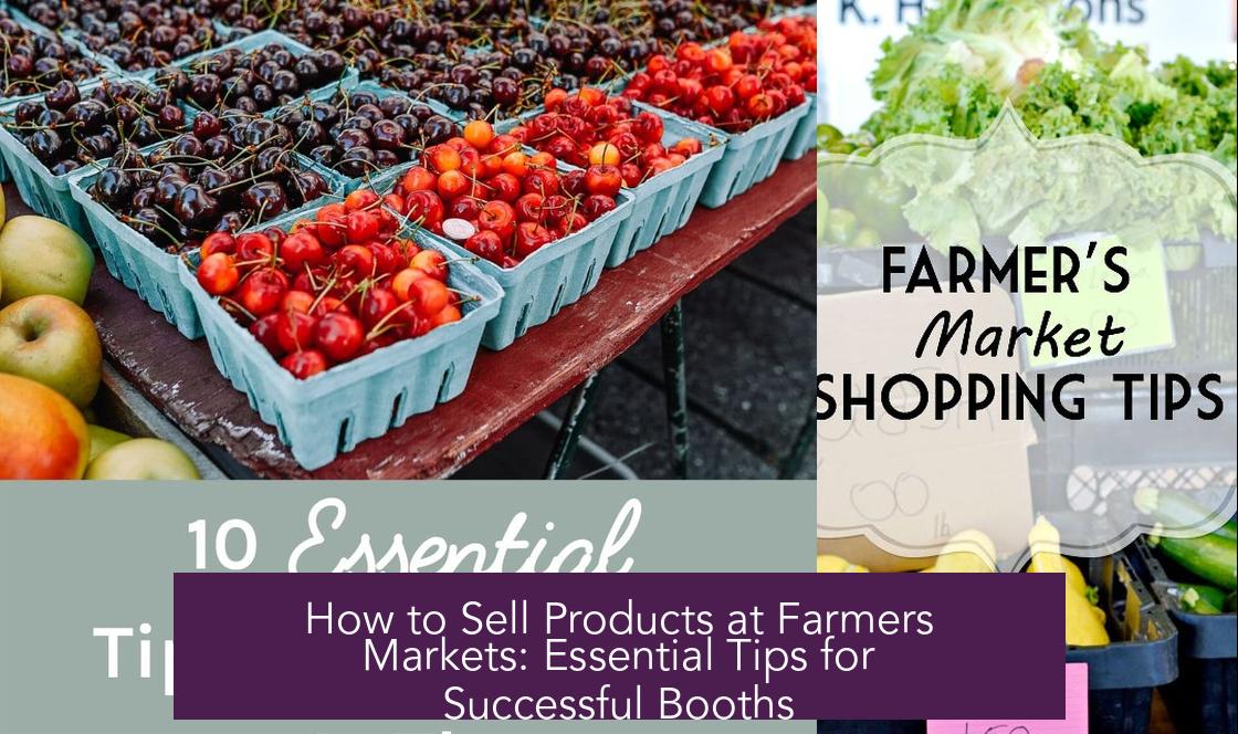 How to Sell Products at Farmers Markets: Essential Tips for Successful Booths