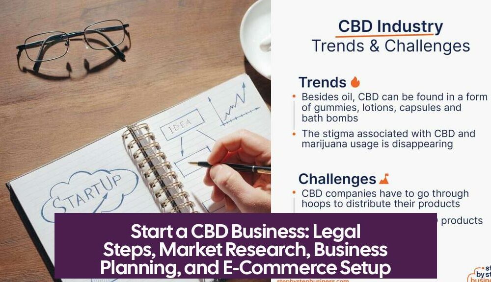 Start a CBD Business: Legal Steps, Market Research, Business Planning, and E-Commerce Setup