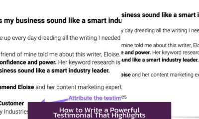 How to Write a Powerful Testimonial That Highlights Achievements and Builds Trust