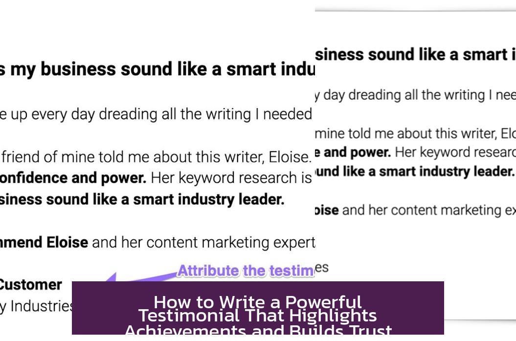How to Write a Powerful Testimonial That Highlights Achievements and Builds Trust