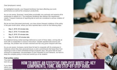 How to Write an Effective Employee Write-Up: Key Components, Tone, and Step-by-Step Guide