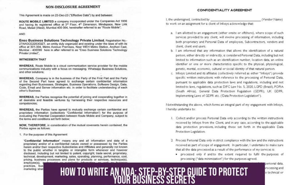 How to Write an NDA: Step-by-Step Guide to Protect Your Business Secrets