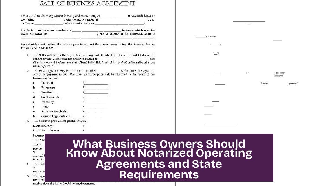 What Business Owners Should Know About Notarized Operating Agreements and State Requirements