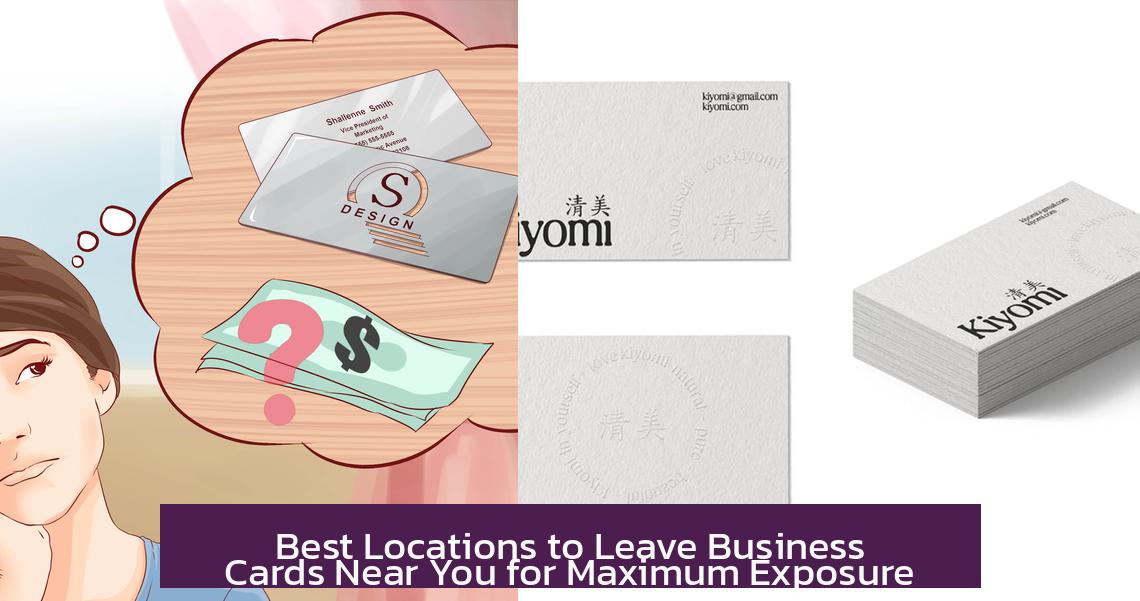 Best Locations to Leave Business Cards Near You for Maximum Exposure