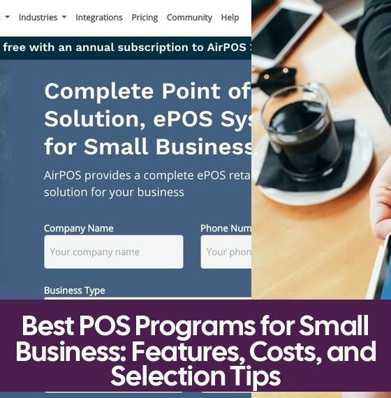 Best POS Programs for Small Business: Features, Costs, and Selection Tips