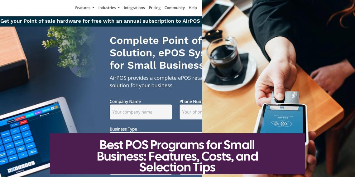 Best POS Programs for Small Business: Features, Costs, and Selection Tips