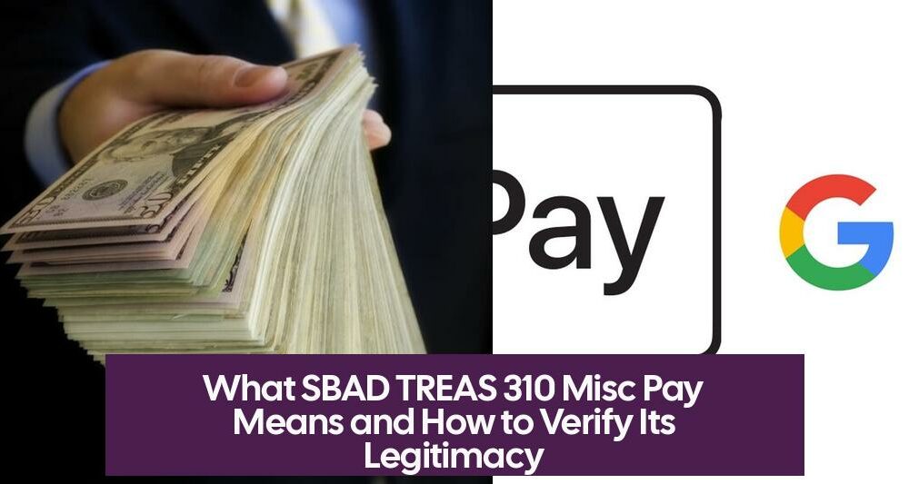 What SBAD TREAS 310 Misc Pay Means and How to Verify Its Legitimacy