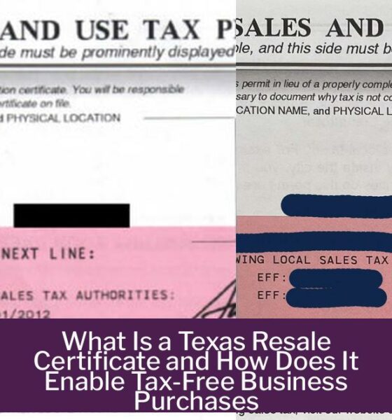 What Is a Texas Resale Certificate and How Does It Enable Tax-Free Business Purchases