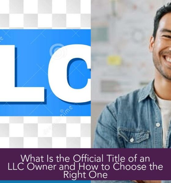 What Is the Official Title of an LLC Owner and How to Choose the Right One