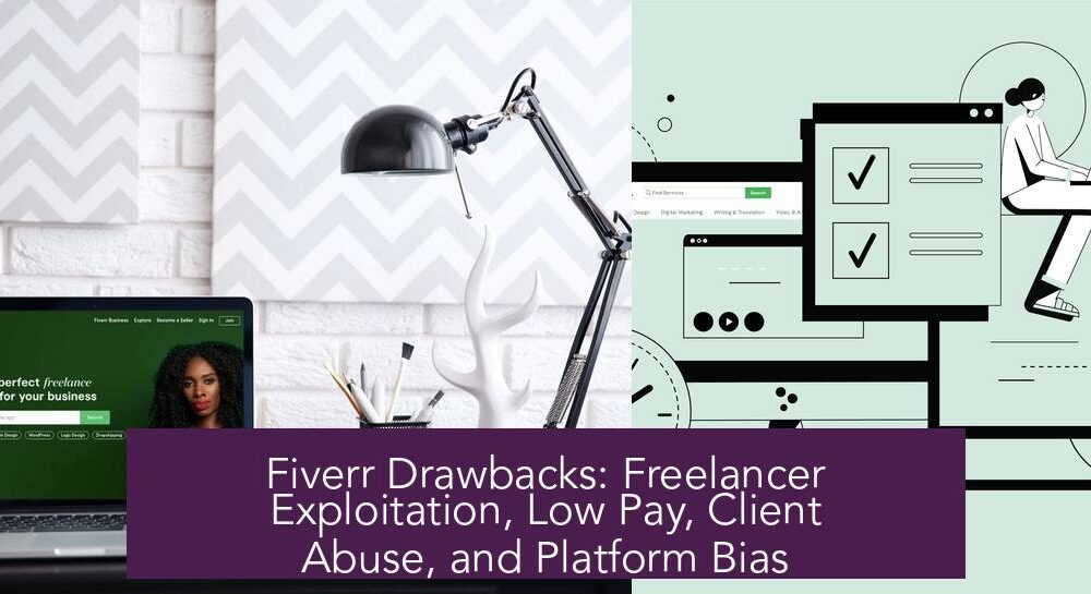 Fiverr Drawbacks: Freelancer Exploitation, Low Pay, Client Abuse, and Platform Bias